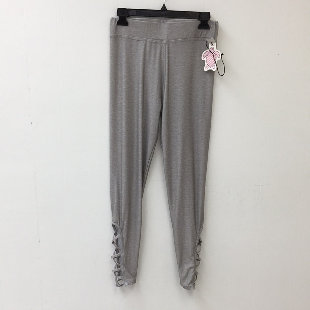 Simply Southern Heathered Grey Stretch Pants One Size Fits Most NEW With Tags
